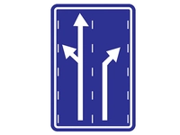 Kavşak Öncesi Şerit Seçimi Levhası