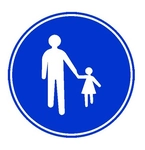 Mecburi Yaya Yolu Levha İşareti