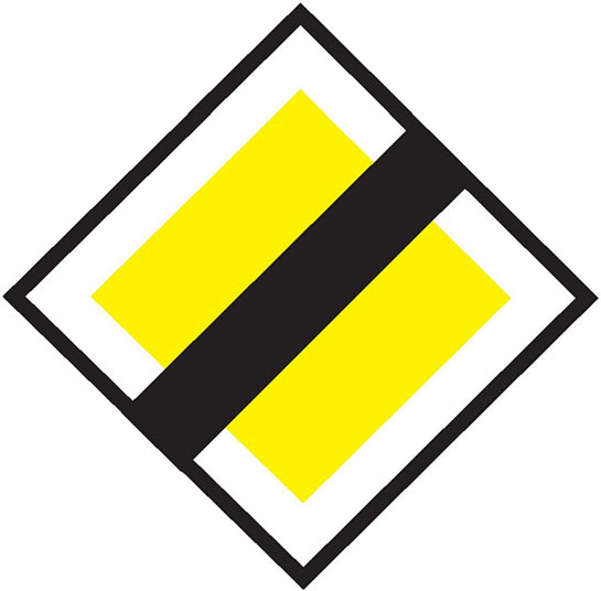 Ana Yol Bitimi Levhası İşareti