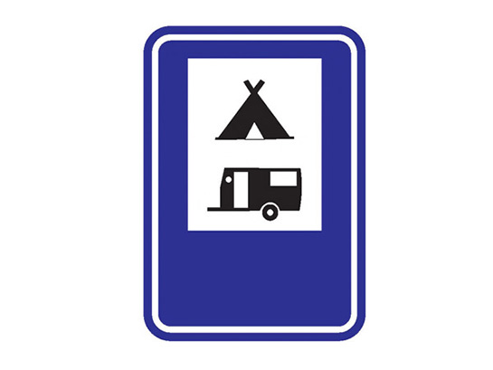 Çadırlı ve Karavanlı Kamp Yeri Levhası