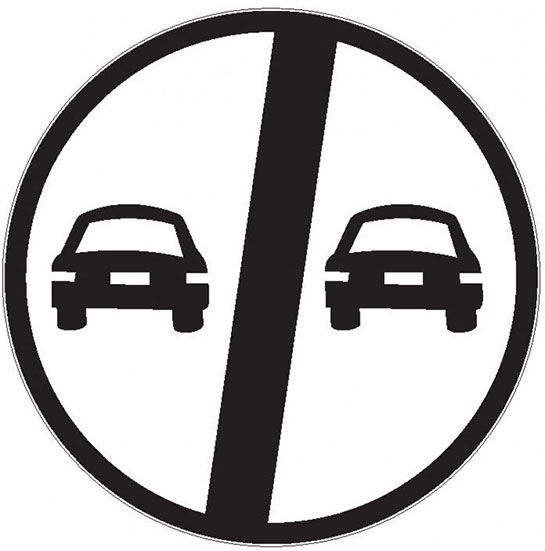 Geçme Yasağı Sonu Levhası İşareti