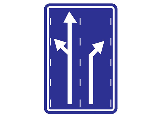 Kavşak Öncesi Şerit Seçimi Levhası