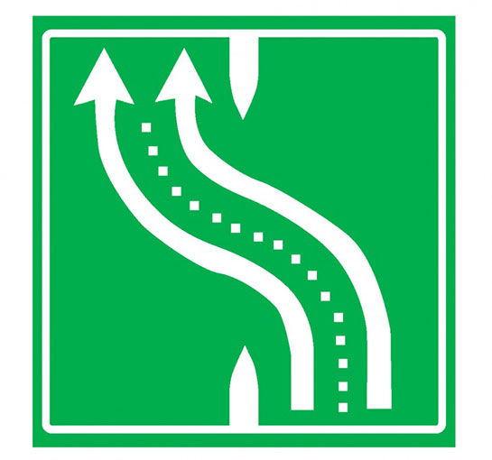 Otoyolband Değiştirme Levhası İşareti