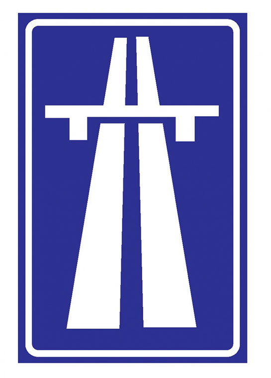 Otoyol Sonu Levhası İşareti